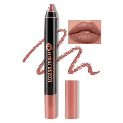 Boobeen Matte Lip Crayon Lipstik Pencil Velvety Creamy Matte Lip Liner Full Coverage High Pigment Waterproof Long Lasting Lipstick for Women, Matte Lip Color with Smooth Finish von Boobeen