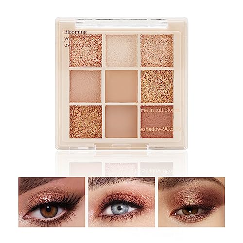 Boobeen Nude Eyeshadow Palette - Mattes und schimmerndes Makeup, hochpigmentierter cremiger Lidschattenpuder, für einen neutralen Augenaufschlag, langanhaltend von Boobeen