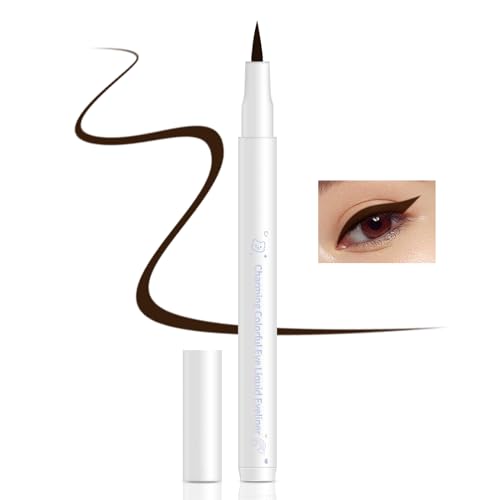 Boobeen flüssiger Eyeliner-Stift, wasserfester, wischfester Eyeliner mit präziser, ultrafeiner Spitze, lang anhaltender, glatter Tinten-Liner für Frauen, schnell trocknend von Boobeen