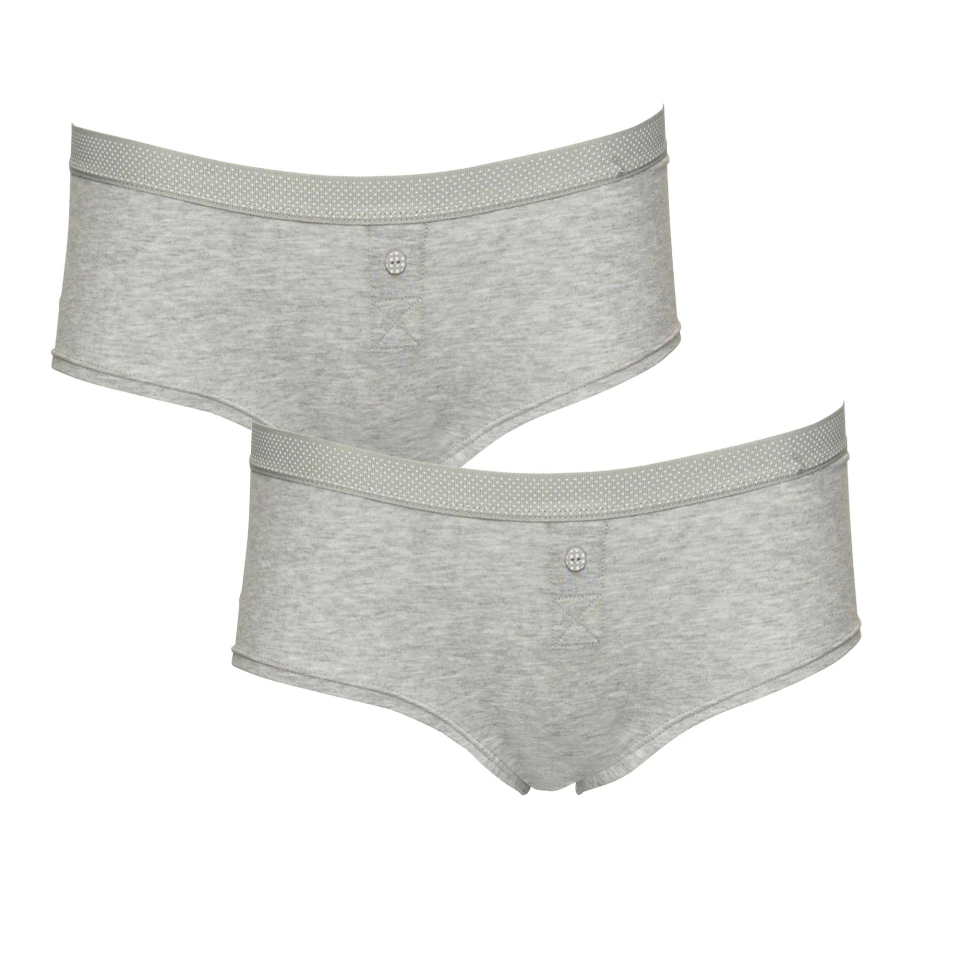 Boobs & Bloomers Boxershorts "Anny" Knopf als Deko, eng, elastisch, bequem, weich, mit Bund, Baumwollmix von Boobs & Bloomers