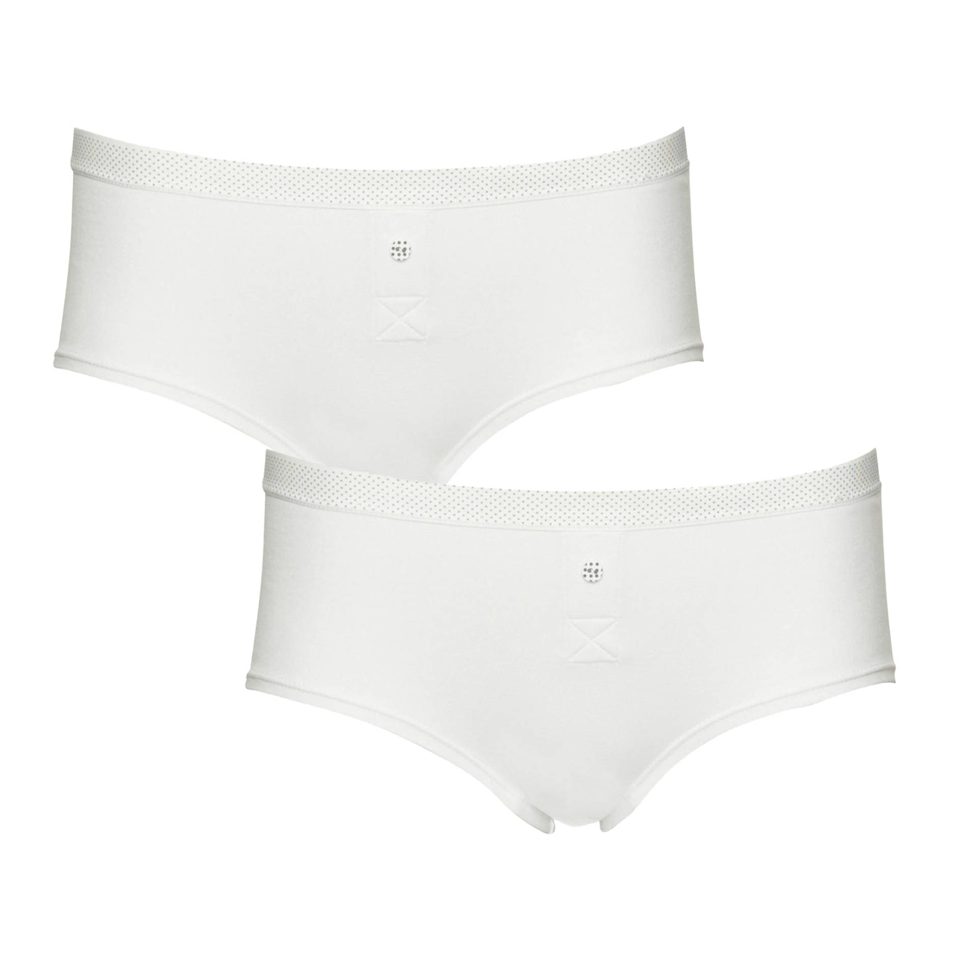 Boobs & Bloomers Boxershorts "Anny" Knopf als Deko, eng, elastisch, bequem, weich, mit Bund, Baumwollmix von Boobs & Bloomers