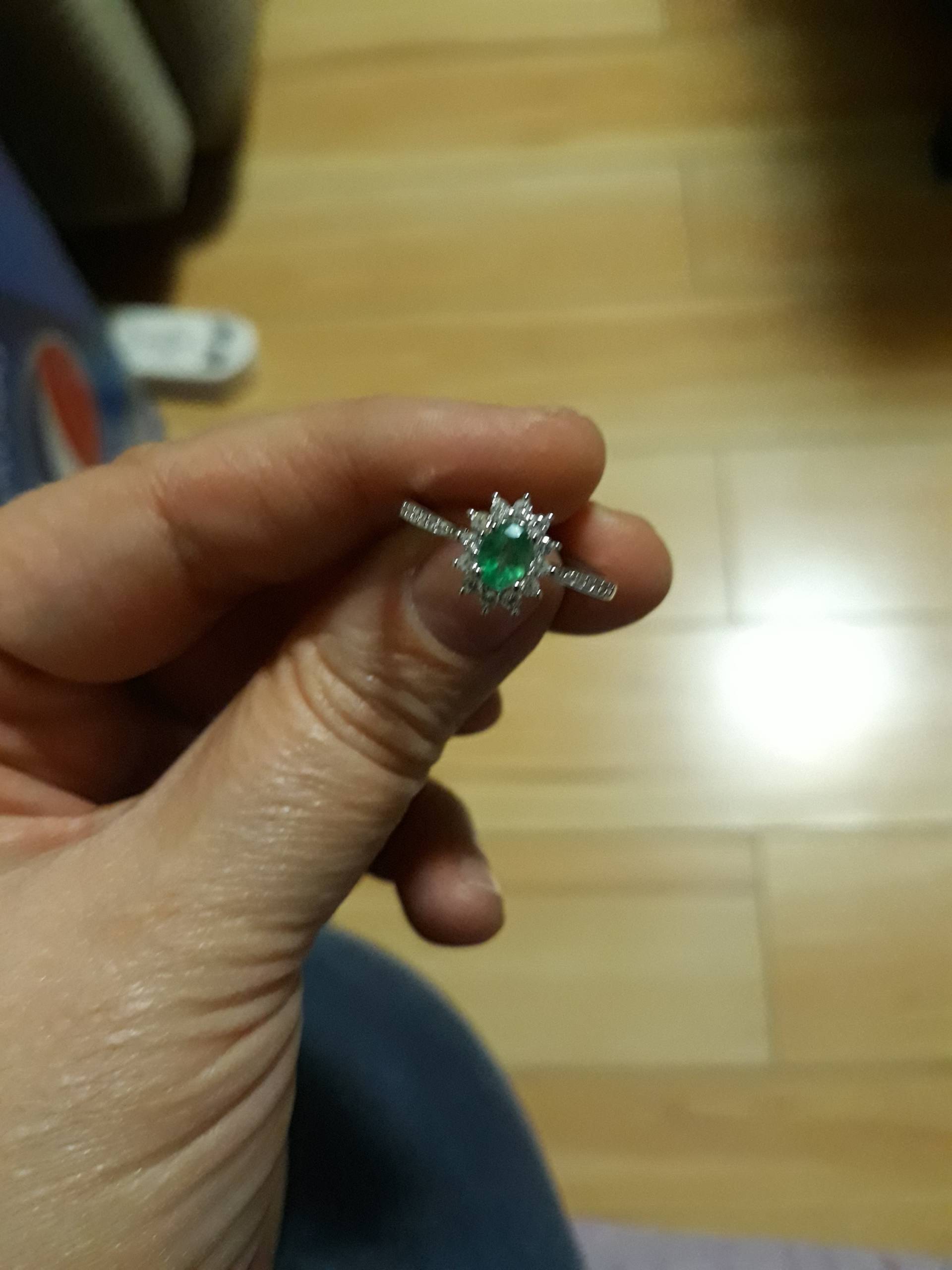 Smaragd Und Kristall Ring. 2 Stile. Verstellbares Größenband Aus Sterlingsilber Smaragd Und Kristall Ring. 2 Stile. Verstellbares Größenband Aus Sterlingsilber von BoodabelleXStudio