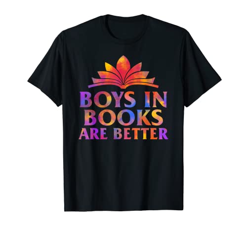 Boys In Books Are Better Librarian Book Lover Book-Reader T-Shirt Boys In Books Are Better Librarian Book Lover Book-Reader T-Shirt von Book Lover Tees by fjgnfrhr Co.