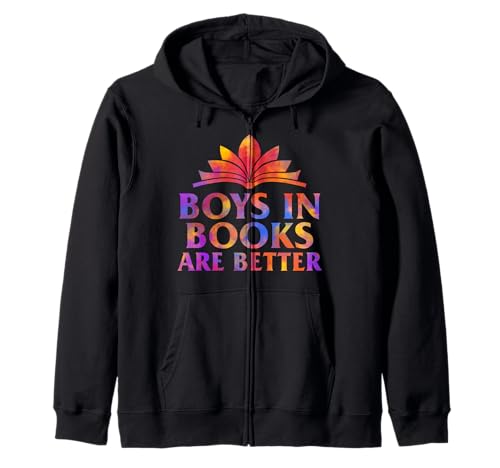 Jungen in Büchern sind der bessere Bibliothekar, Buchliebhaber, Bücherleser Kapuzenjacke Jungen in Büchern sind der bessere Bibliothekar, Buchliebhaber, Bücherleser Kapuzenjacke von Book Lover Tees by fjgnfrhr Co.