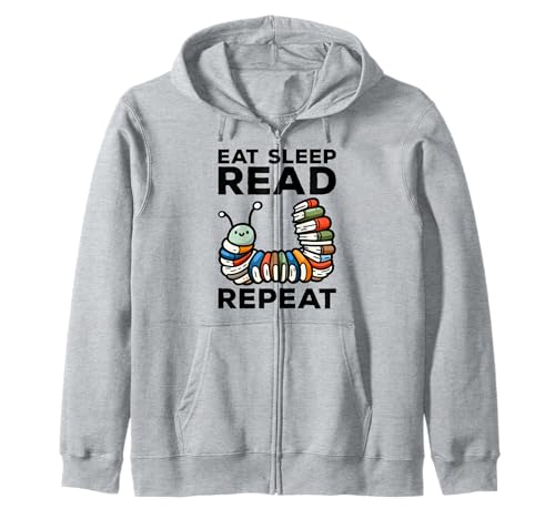 Eat Sleep Read Read Read Read Read Bookaholic Design für Damen und Kinder Kapuzenjacke von Book Readers Reading Lovers Gift
