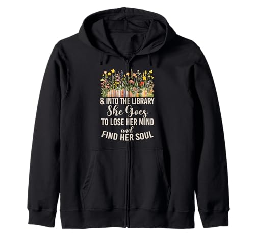 Buch Lesen Bücherwurm Buch Nerd Wildblumen Floral Girls Kapuzenjacke von Book Reading Bibliophile Librarian Gifts Women
