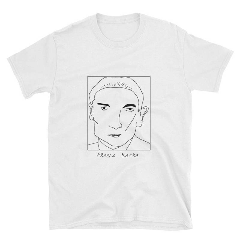 Schlecht Gezeichnete Autoren - Franz Kafka Unisex T-Shirt Gratis Weltweiter Versand von BookLoversBookClub