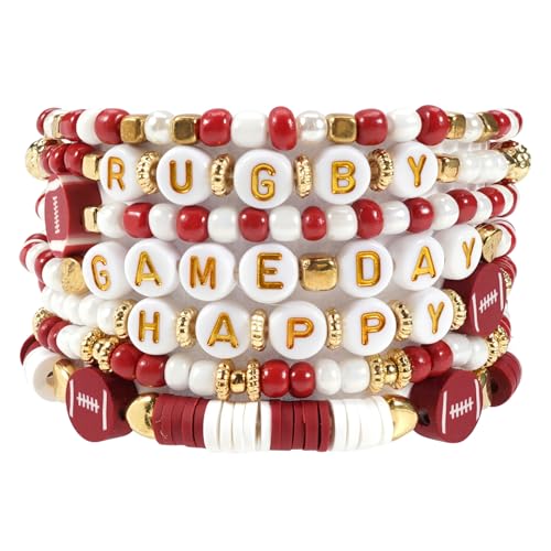 Armbänder für Damen und Mädchen, Amerika-Flagge, Armbänder, USA, rot, weiß und blau, patriotisch, dehnbar, stapelbar, Heishi-Armband, Geschenke, Unabhängigkeitstag, Schmuck, Glas, Kein Edelstein Armbänder für Damen und Mädchen, Amerika-Flagge, Armbänder, USA, rot, weiß und blau, patriotisch, dehnbar, stapelbar, Heishi-Armband, Geschenke, Unabhängigkeitstag, Schmuck, Glas, Kein Edelstein von Bookay