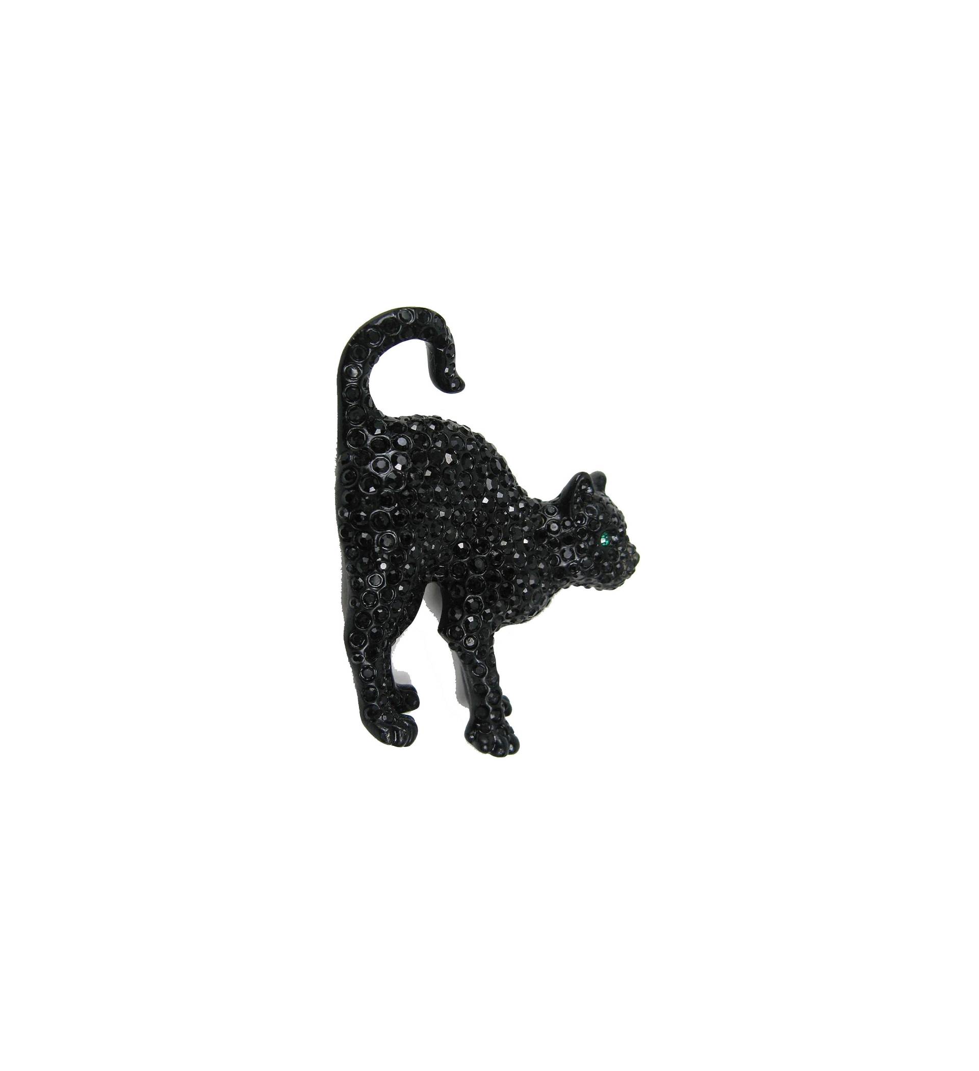 Seltene Vintage Swarovski Schwarze Katzen Brosche Seltene Vintage Swarovski Schwarze Katzen Brosche von BookendBoysCatShop