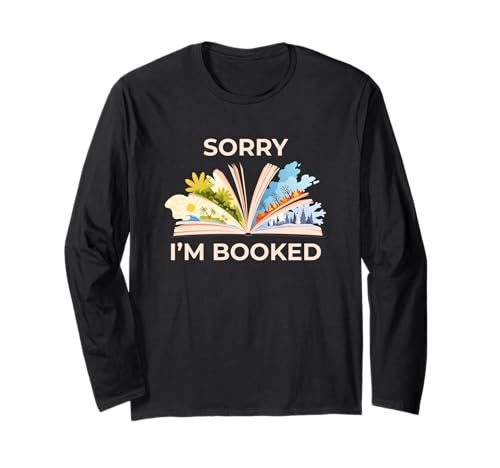 Leider Bin ich für Four Seasons Funny Book Girl gebucht Langarmshirt von Bookish Bookworm