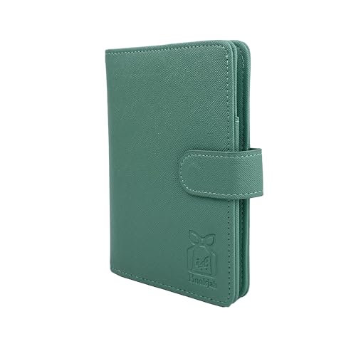 Bookjah Reisepasshülle mit RFID-Blockierung Reisepasshülle Herren Damen Kreditkartenetui, Celadon, 11cm * 15 cm * 1.5 cm, Casual von Bookjah