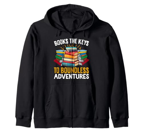 Bücher Die Schlüssel zu grenzenlosen Abenteuern Kapuzenjacke Bücher Die Schlüssel zu grenzenlosen Abenteuern Kapuzenjacke von Books The Keys To Boundless Adventures Read Gift