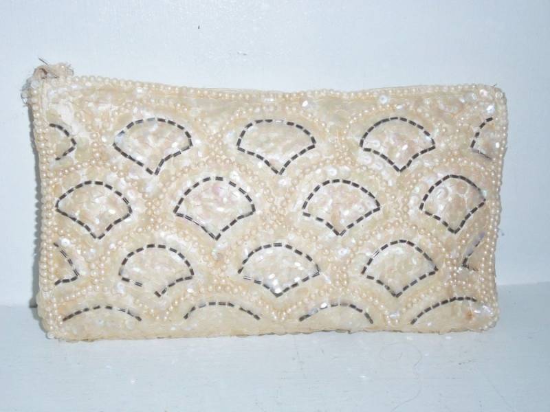 La Regale Made in Japan Pailletten Clutch Makeup Tasche von BooksShop