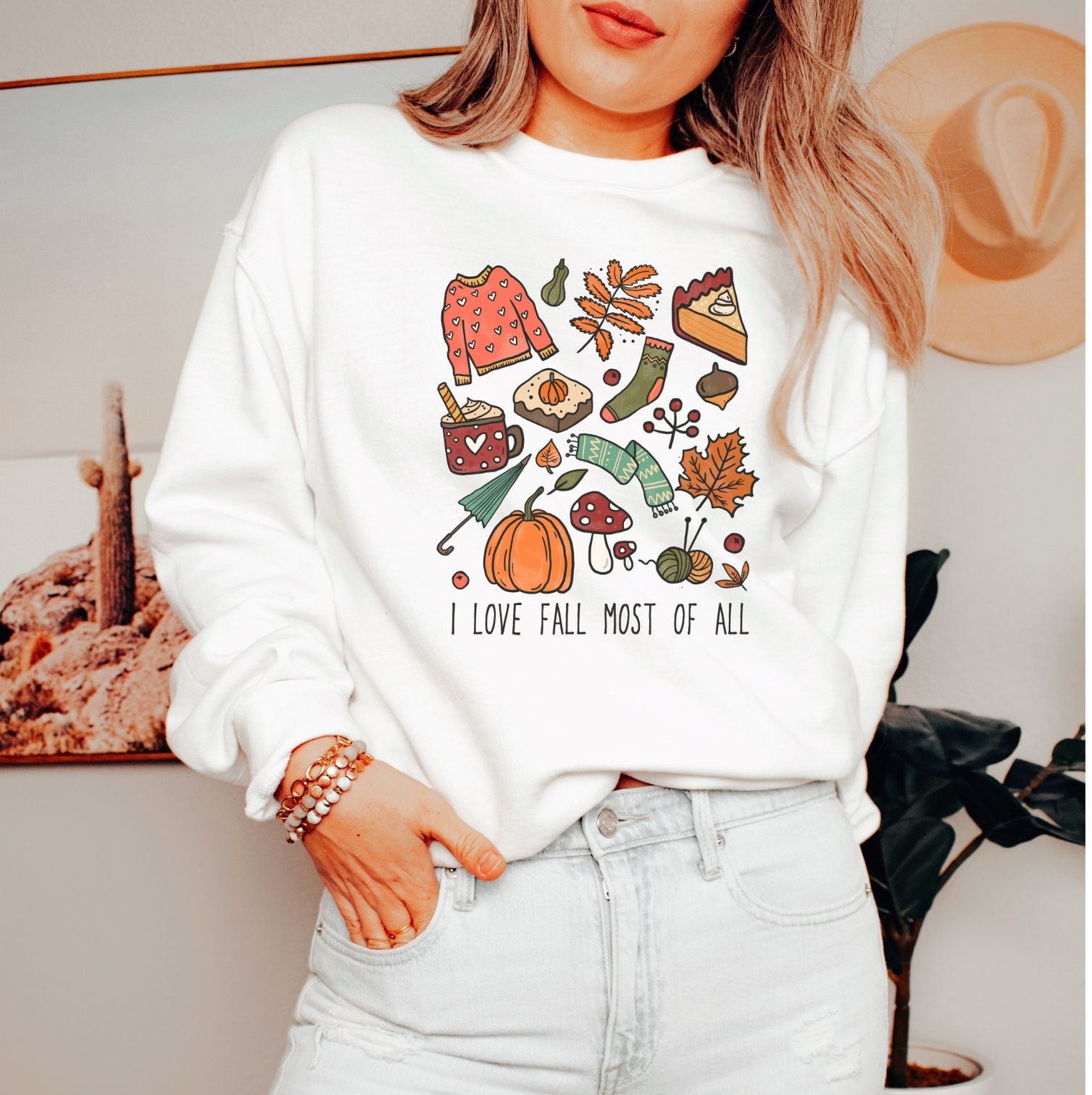 Herbst Pullover - Autumn Essentials Sweater Boho Kleidung Clothing Cute Fall Sweatshirt Cottagecore-style Herbst Pullover - Autumn Essentials Sweater Boho Kleidung Clothing Cute Fall Sweatshirt Cottagecore-style von BooksandBotany