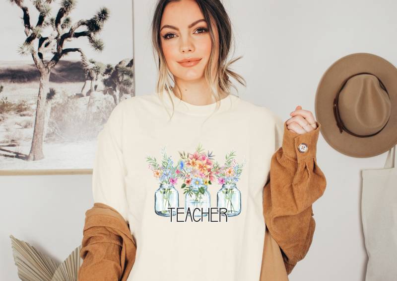 Lehrer Shirt - Geschenk Lehrerin Blumen Von Klasse Abschiedsgeschenk 1. Schultag von wodieLIEBElebt
