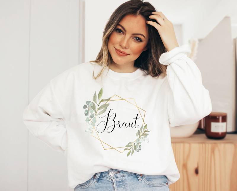 Pullover Jga Eukalyptus Für Braut, Trauzeugin - Hochzeit Team Braut Verlobungs Party Junggesellinnenabschied Outfit Gruppenshirt von wodieLIEBElebt