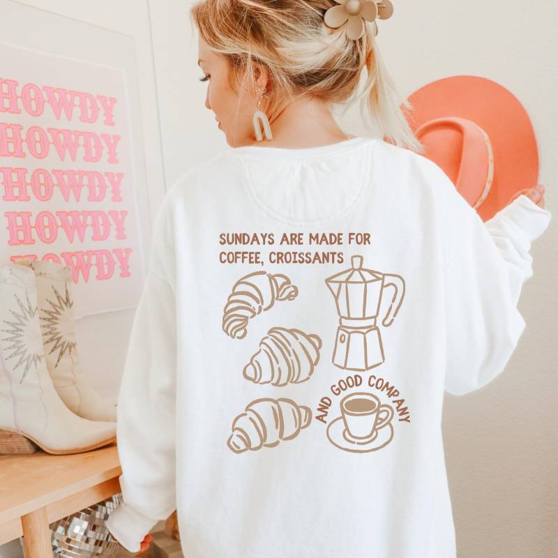 Sweater But First Coffee - Kaffee Liebe Pullover Outfit Geschenk Coffee Geschenkidee Barista First Uni von BooksandBotany