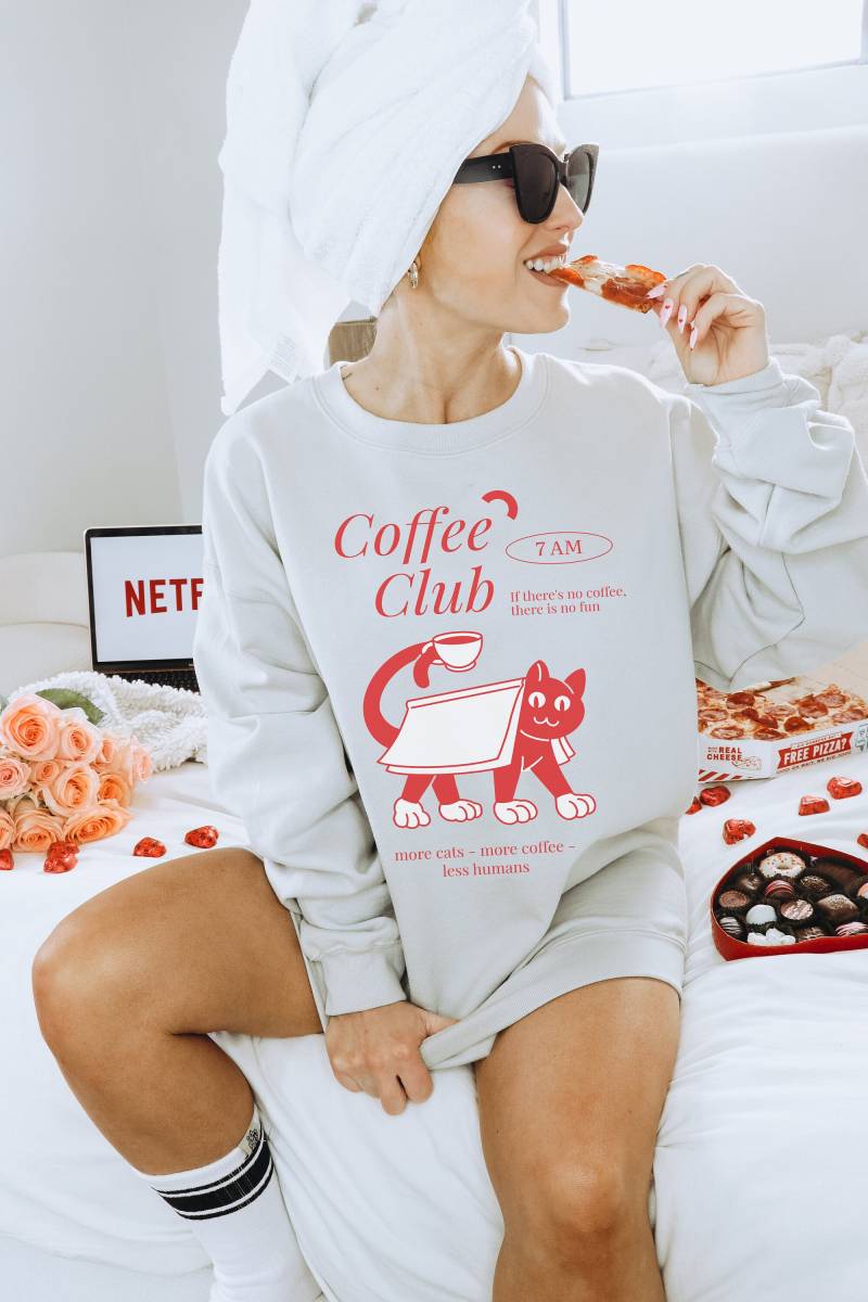 Sweater But First Coffee - Kaffee Liebe Pullover Outfit Geschenk Coffee Geschenkidee Barista First Uni von wodieLIEBElebt
