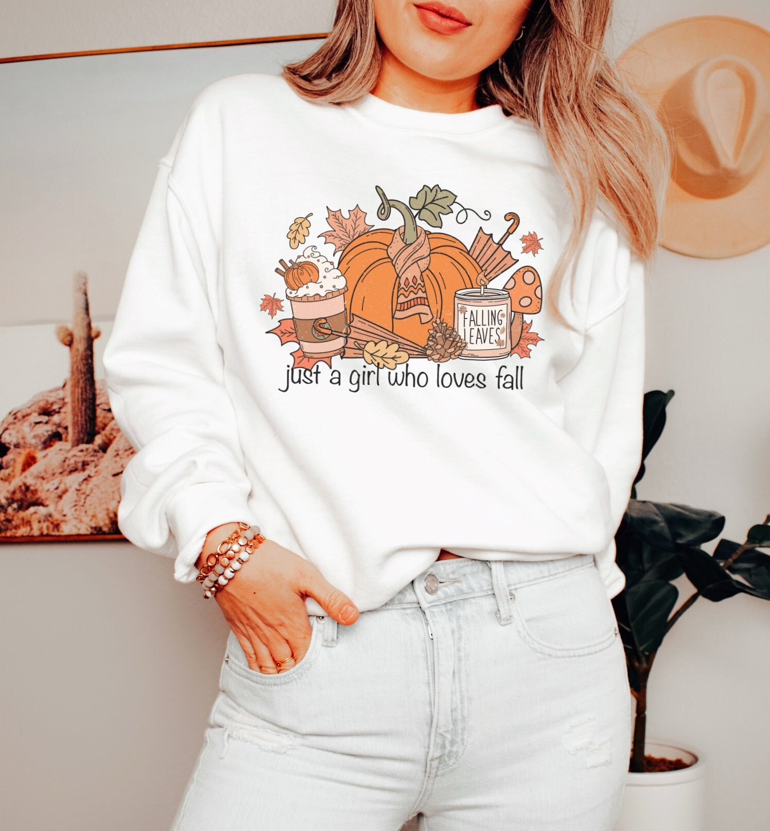 Sweatshirt Autumn "Girl Who Loves Fall" Pumpkin - Farm Herbst Pullover Boho Kleidung Herbst-Sweatshirt Cottagecore/Sweater Sweatshirt Autumn "Girl Who Loves Fall" Pumpkin - Farm Herbst Pullover Boho Kleidung Herbst-Sweatshirt Cottagecore/Sweater von BooksandBotany