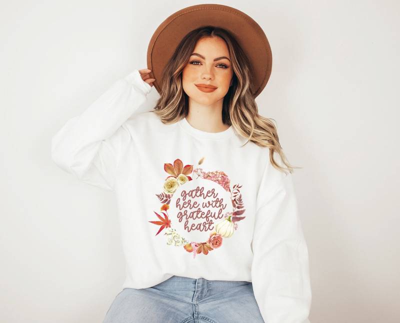 Sweatshirt Fall Pumpkin Zitat - Halloween Pullover Boho Kleidung Herbst Herbstmotiv Cottagecore/Sweater von BooksandBotany