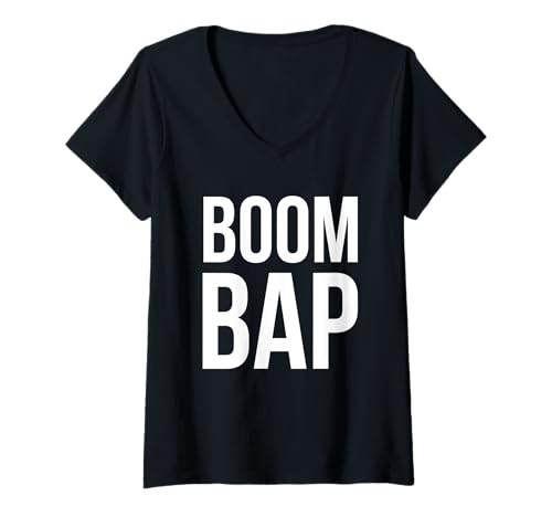 Damen Boom Bap Old School Hip Hop T-Shirt T-Shirt mit V-Ausschnitt von Boom Bap T-Shirts x84F