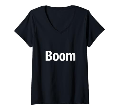 Damen Ausleger T-Shirt mit V-Ausschnitt von Boom
