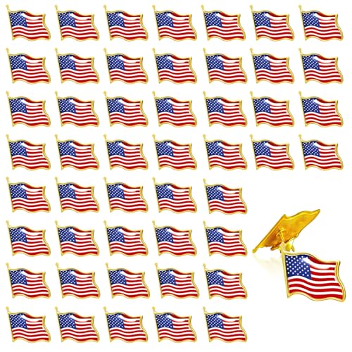 50 Stück USA Flagge Pin Abzeichen Metall Broschen Amerikanische Anstecknadel Anstecker Nationalflaggen Pins USA Fahnenpin für Kleidung Hüte Taschen Rucksack Jacke Männer Frauen Souvenir Geschenk 50 Stück USA Flagge Pin Abzeichen Metall Broschen Amerikanische Anstecknadel Anstecker Nationalflaggen Pins USA Fahnenpin für Kleidung Hüte Taschen Rucksack Jacke Männer Frauen Souvenir Geschenk von BoomTeck