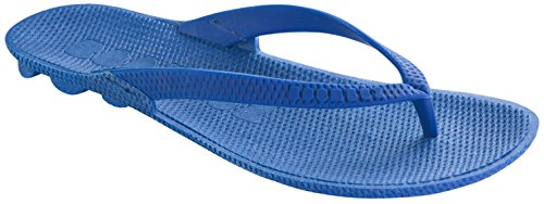 Boombuz Damen Zehentrenner Lolla Naked 100% Nature biologisch abbaubare Zehentrenner biodigradable,Blau (Jeans/Jeans),37 EU von Boombuz