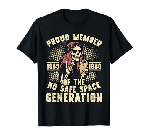 Proud Member of The No Safe Space Generation Retro Damen T-Shirt Proud Member of The No Safe Space Generation Retro Damen T-Shirt von Boomer Humor Generation Sarkasmus Spüche Designs