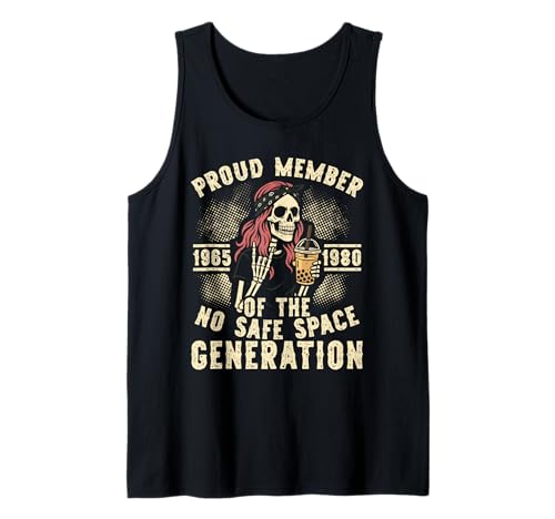 Proud Member of The No Safe Space Generation Retro Damen Tank Top Proud Member of The No Safe Space Generation Retro Damen Tank Top von Boomer Humor Generation Sarkasmus Spüche Designs