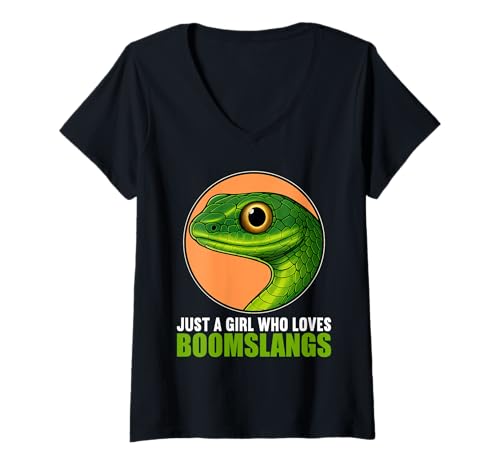 Damen Boomslangs Boomslang T-Shirt mit V-Ausschnitt Damen Boomslangs Boomslang T-Shirt mit V-Ausschnitt von Boomslangs Boomslang Tier Shop