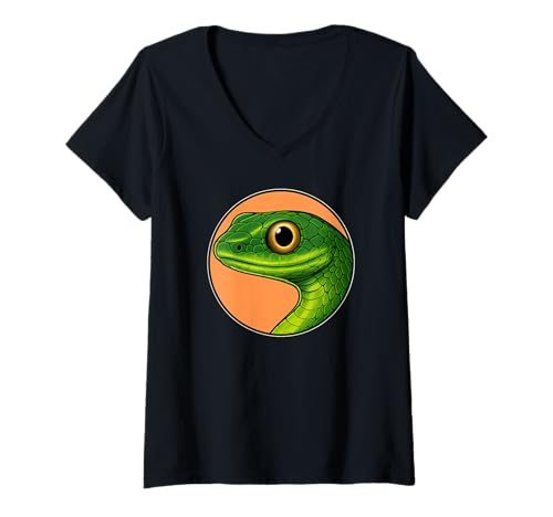 Damen Boomslangs Boomslang T-Shirt mit V-Ausschnitt Damen Boomslangs Boomslang T-Shirt mit V-Ausschnitt von Boomslangs Boomslang Tier Shop