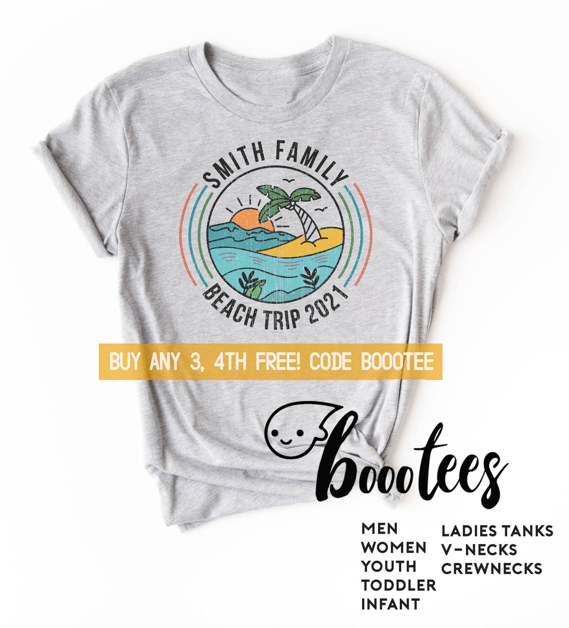 Benutzerdefinierte Urlaub Shirts Familie Strand Passenden T-Shirt Männer Kinder Frauen Tshirt Jungen Mädchen Kleinkind Kind Tank Top V-Ausschnitt von BoooTees