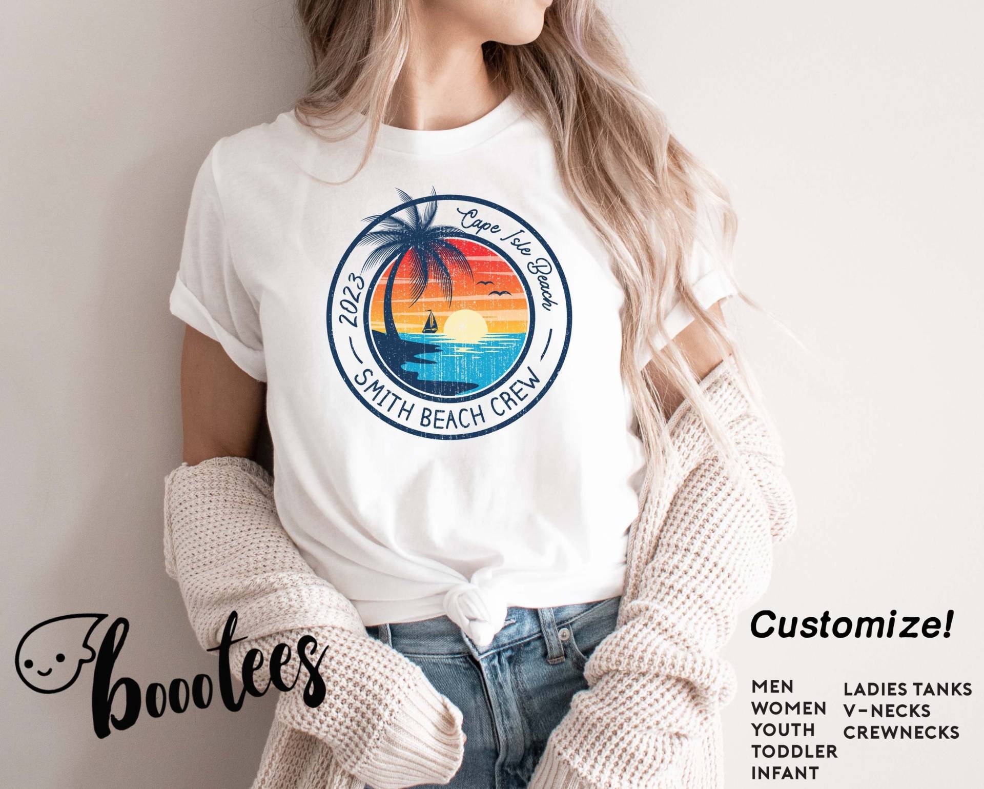 Benutzerdefinierte Urlaub Shirts Strand Passende Familie T-Shirt Männer Kinder Frauen Tshirt Jungen Mädchen Kind Tank Top Sommer Reise Vacay Mode Bum von BoooTees