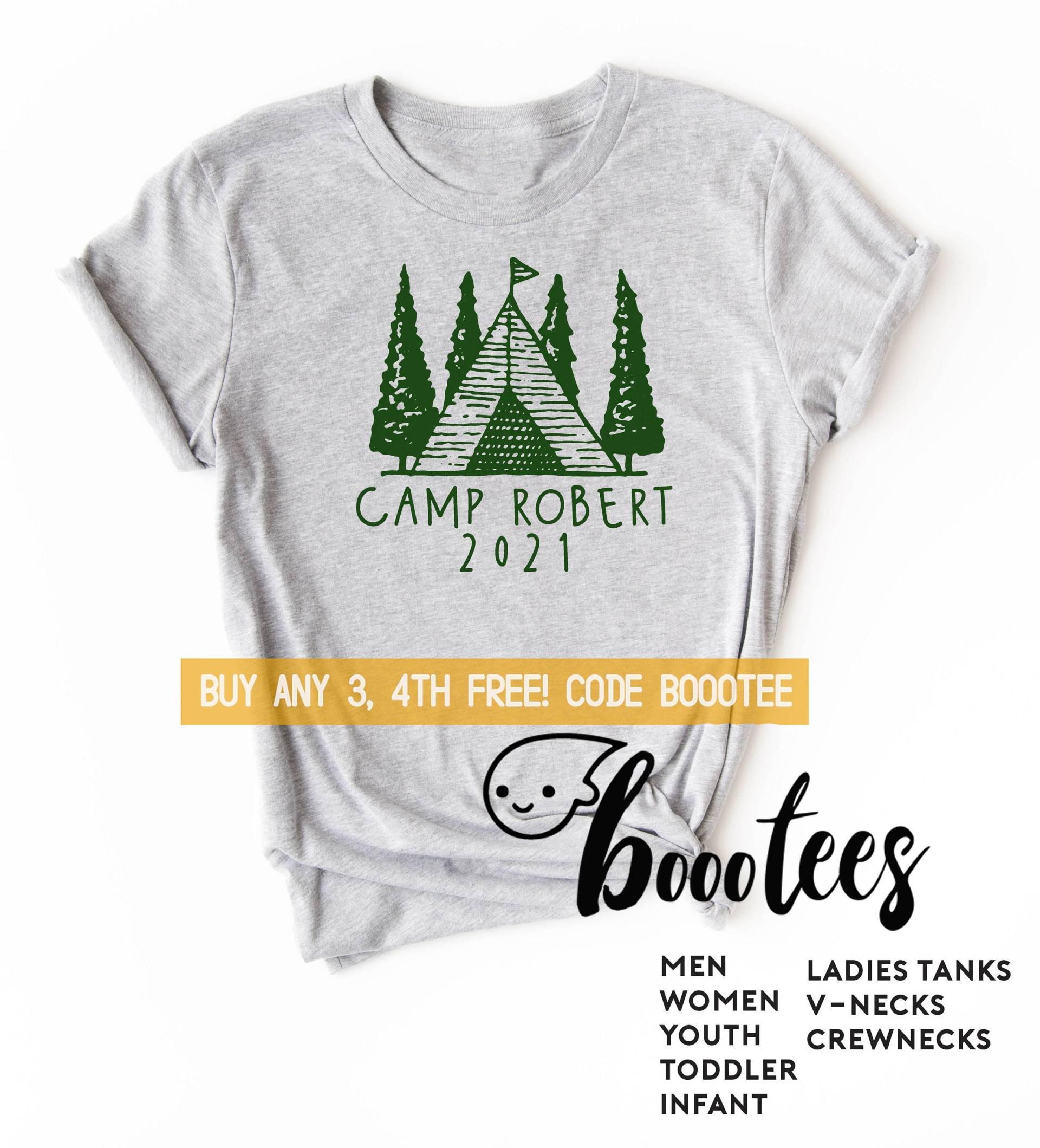 Camping Shirts Für Familie Freunde T-Shirt Camp T Shirt Damen Passende Männer Kinder Mädchen Baby Happy Road Trip Cousin Crew Custom von BoooTees