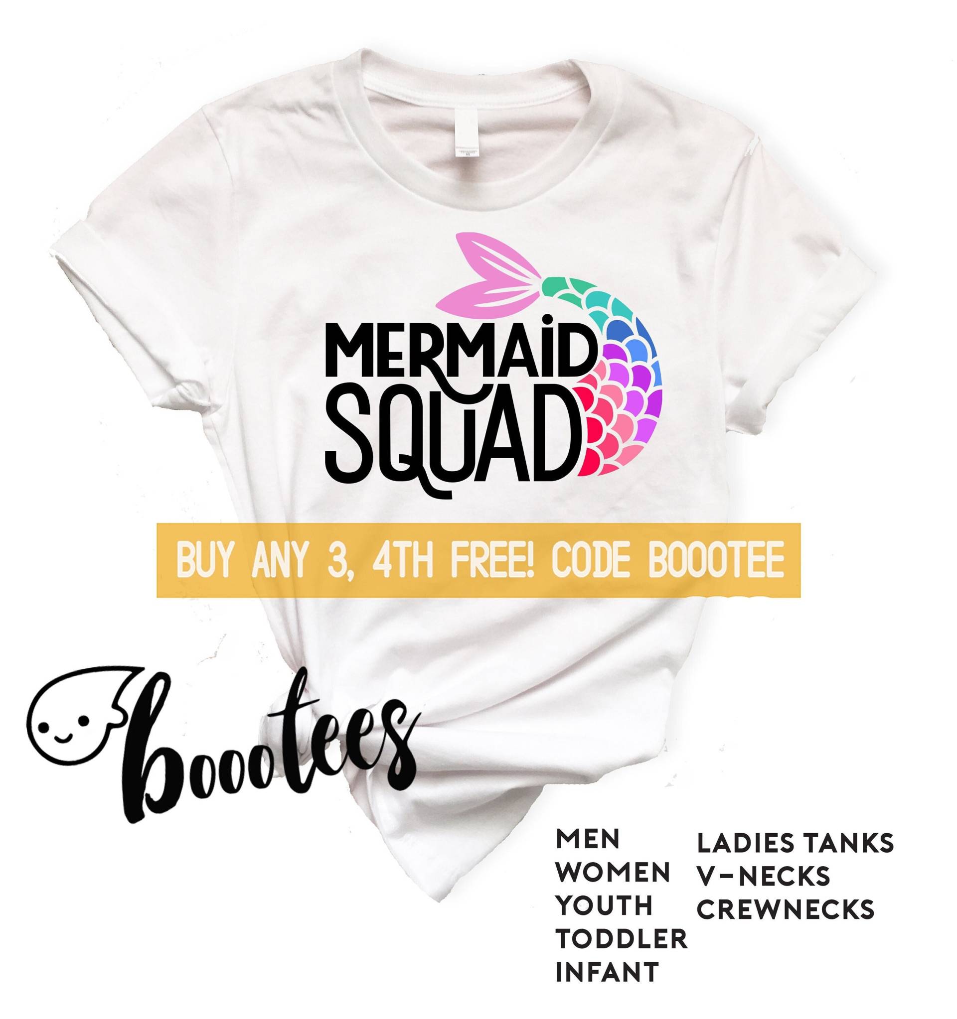 Meerjungfrau Geburtstagsshirt Squad Shirts Für Familie Freunde T-Shirt Damen Passende Männer Kinder Jungen Mädchen Baby Custom Aquarium Party Bday von BoooTees