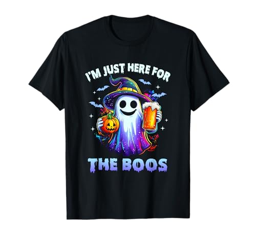 I'm Just Here for The Boos Lustiger Halloween-Geist für Herren und Damen T-Shirt von Boos Halloween Costume Funny