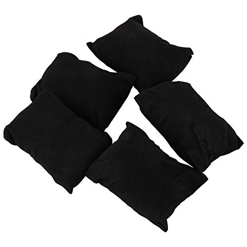 Booso 5 x Velvet Armband-Uhr-Schmucksache-Anzeigen Kissen Schwarz von Booso