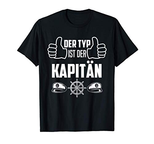 Herren Der Typ Ist Kapitän Motorboot Boot Schiff Spruch Bootsfahrer T-Shirt Herren Der Typ Ist Kapitän Motorboot Boot Schiff Spruch Bootsfahrer T-Shirt von Boot Kapitän Motorboot Segeln Segelboot Geschenke