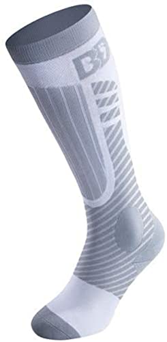 BootDoc Kompressions Strümpfe ICE PFI-90 white/grey Skisocken Snowboardsocken (S -35/38 Eu) von BootDoc