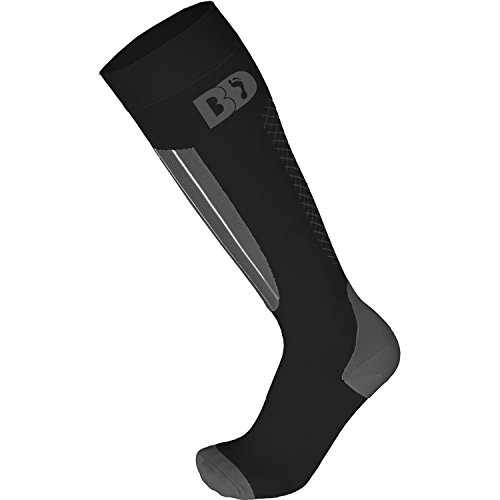 BootDoc 01-0500-040 Medium Kompressions Skistrümpfe Shadow 7 black/grey - S von Bootdoc