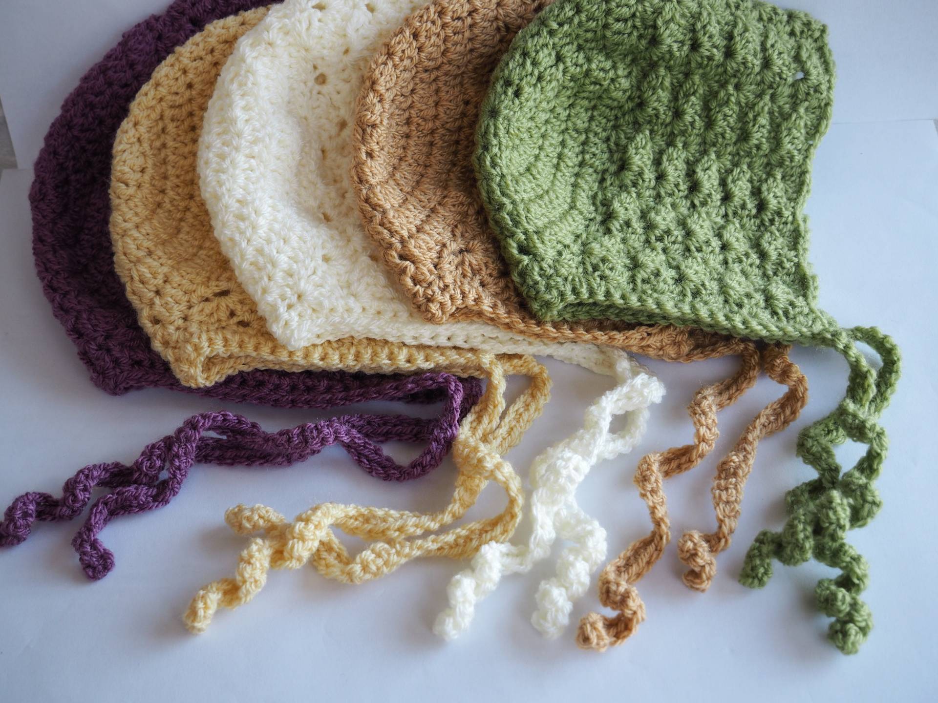 Hand Gehäkelte Baby Mütze, Häkeln Vintage-stil Mütze von Bootilicious