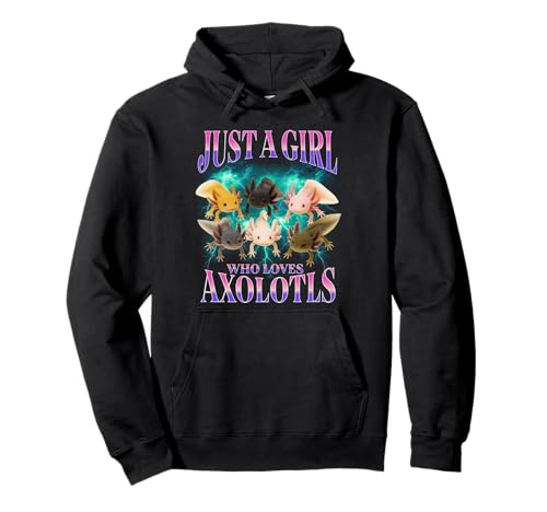 Nur EIN Mädchen, das Axolotls Bootleg Design liebt Axolotl Pullover Hoodie Nur EIN Mädchen, das Axolotls Bootleg Design liebt Axolotl Pullover Hoodie von Bootleg Axolotl Girl Merch for Fans