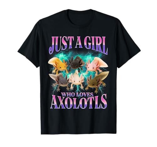 Nur EIN Mädchen, das Axolotls Bootleg Design liebt Axolotl T-Shirt Nur EIN Mädchen, das Axolotls Bootleg Design liebt Axolotl T-Shirt von Bootleg Axolotl Girl Merch for Fans