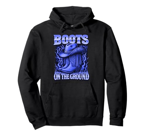 Stiefel auf dem Boden Cowboy Cowgirl für Männer Frauen Kinder Pullover Hoodie von Boots on the Ground For Men Women Kids