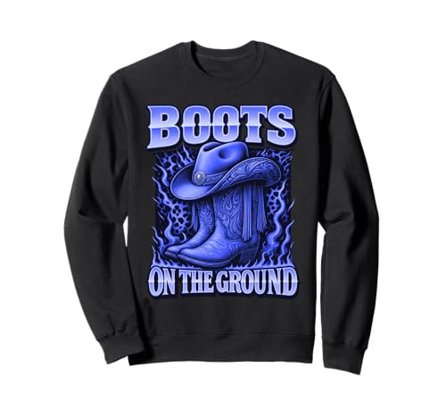 Stiefel auf dem Boden Cowboy Cowgirl für Männer Frauen Kinder Sweatshirt von Boots on the Ground For Men Women Kids