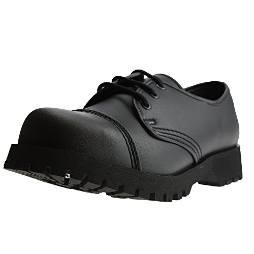 Boots & Braces - 3-Loch Vegetarian (Vegi) Schuhe Schwarz Größe 38 (UK4) von Boots & Braces
