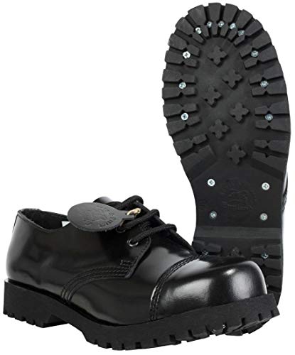 Boots & Braces Schuhe 3-Loch Rangers Schwarz, Schwarz, 45 EU von Boots & Braces