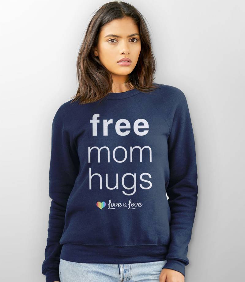 Free Mom Hugs Sweatshirt Oder Hoodie, Lgbt Pullover, Free Mom Hugs Shirt, Gay Ally Sweatshirt, Lgbtq Parent, Love Is Pride Kleidung von BootsTees