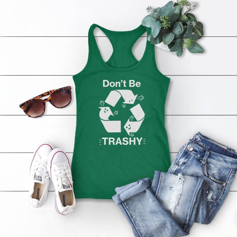 Recycle Tank Top Für Frauen | Lustiges Sommer Mit Spruch, Süßes Grafik Tank, Umwelt Shirt, Umweltkleidung, Don't Be Trashy Recycle Tank Top Für Frauen | Lustiges Sommer Mit Spruch, Süßes Grafik Tank, Umwelt Shirt, Umweltkleidung, Don't Be Trashy von BootsTees